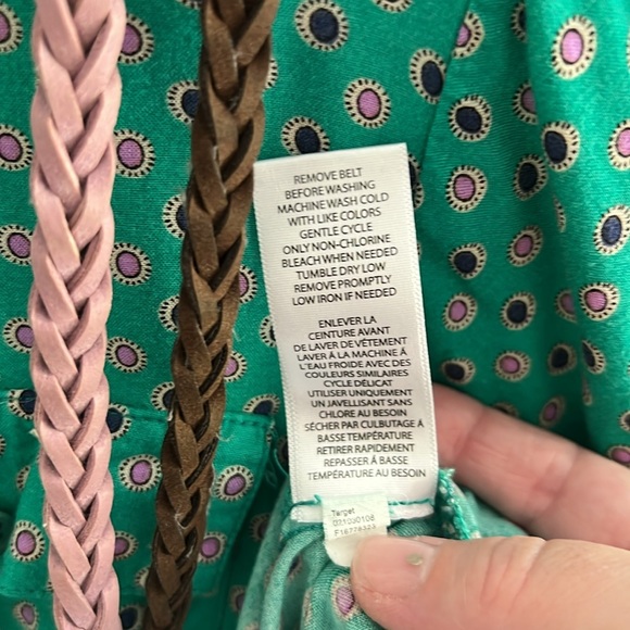 35. Pure Energy Multi Color MIDI Shirt Dress with 2 Belts. - Picture 7 of 12